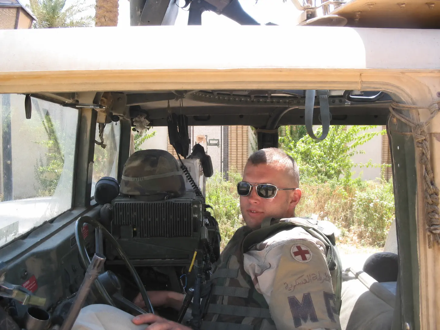 Matt as a young soldier, deployed to Iraq during Operation Iraqi Freedom I